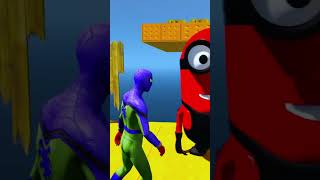 GTA 5  RED SPIDERMAN VS RED MINION VS GREEN MINION  Spiderman Funny Moments [upl. by Nosreme262]