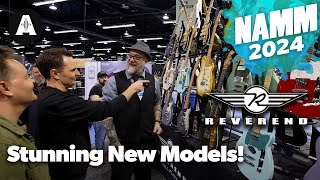 The Coolest Guitar Colours  Reverend Guitars  NAMM 2024 [upl. by Htrowslle]