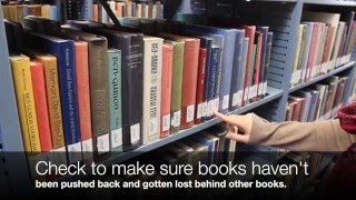 How to straighten library shelves [upl. by Ryann]