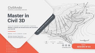 Civil 3D Carreteras  Sesión N°3 [upl. by Arakaj401]