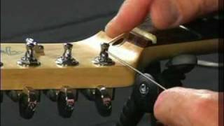 How To Restring Guitars With A StringThrough Body [upl. by Boot]