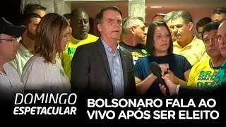 Jair Bolsonaro fala ao vivo após ser eleito Presidente do Brasil [upl. by Sirej]