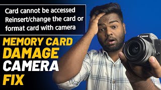 Card Cannot be Accessed ReinsertChange the Card or Format Card with Camera  Fix Memory Card Camera [upl. by Huan]