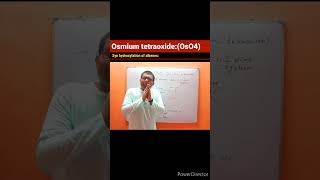 Osmium tetraoxide OsO4 reagentSyn hydroxylation of alkene Oxidation reactionAlkene to 12 diol [upl. by Celene]