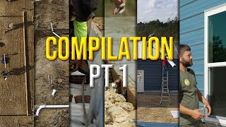 How To Build A Barndominium  From the Ground Up  Part 1 Compilation [upl. by Akilak]