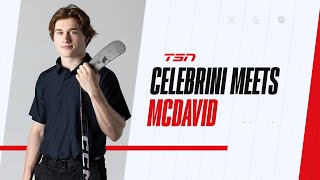 Celebrini on meeting McDavid and his excitement for the upcoming NHL Draft [upl. by Hal]