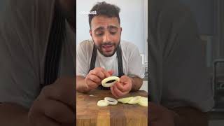 Che buoni gli anelli di cipolla di chefruben 😍 shorts asmr cucinaconruben cookist [upl. by Caines716]