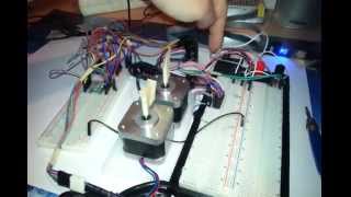 Stepper motor  A4988 driver AVR code included [upl. by Yrellih40]