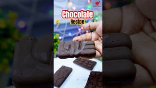 Dark Chocolate recipe 🍫  home made chocolate recipe delicious chocolate shorts recipe [upl. by Jamnes574]