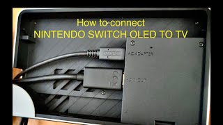 HOW TO CONNECT NINTENDO SWITCH OLED TO TV nintendoswitcholed nintendo nintendoswitch [upl. by Laehcor]