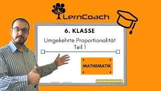 6Klasse Umgekehrte Proportionalität Teil1 [upl. by Herzen]