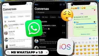 WHATSAPP MB IOS IGUAL IPHONE ATUALIZADO 2024 NOVA ATUALIZAÇÃO FUNCIONANDO [upl. by Anel]