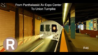 ROBLOX PTA Operating an R46 Brown R Train via Second Av LocalPotatoburg BridgeFifth Av Express [upl. by Cai687]