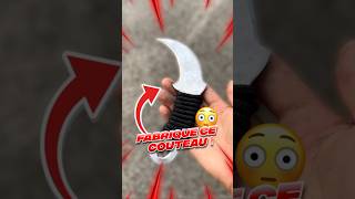 J’AI FABRIQUÉ LE MEILLEUR COUTEAU  😳 karambit knife handmade tutorial csgo valorant diy [upl. by Ahsaei]