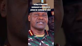 Acting IG Masengeli sentenced to 6 months in prison [upl. by Erotavlas]