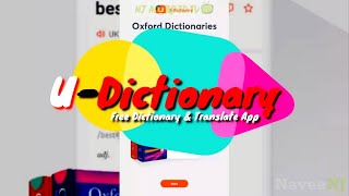 UDictionary  Free Dictionary and Translate App Worth Installing [upl. by Atikam65]