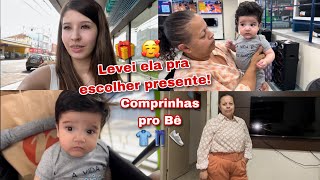 Vlog levei minha avó pra escolher um presente 😍  comprinhas pro Bê 🥰 [upl. by Latrina]