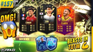 FINALLY HEADLINERS CLAUSS UPGRADED  TOTW 27 FT 91 SON 88 COMAN  FIFA 22 • Road To Glory 157 😍 [upl. by Irtemed]