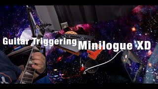 Guitar Triggering the Korg Minilogue XD Module [upl. by Murage]