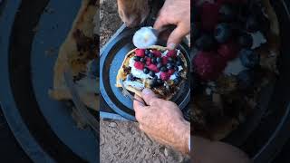 Cream cheese pastry Improvised when camping that my dog Maggie thought looked really yummy [upl. by Llevel775]