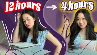 how to learn FAST so studying doesn’t take forever 🤧  StepbyStep Guide [upl. by Adelheid225]