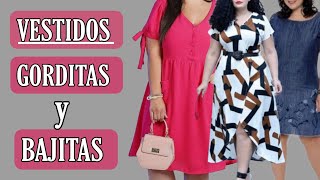 VESTIDOS PARA GORDITA Y BAJITAS CÓMO LUCIR MÁS ALTA SI SOY BAJITA Y GORDITA [upl. by Tabitha]