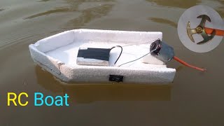 How To Make RC Boat DIY Ideas youtube [upl. by Phillane151]