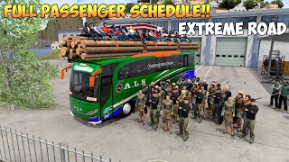 FULL PASSENGER SCHEDULE EXTREME ROAD  Euro Truck Simulator 2 [upl. by Sidwel]