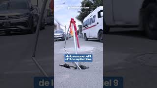 Socavón en la esquina de la 33 Oriente de Puebla [upl. by Pitt]