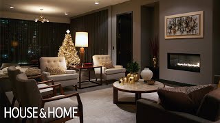 Interior Design  A Luxurious Condo With Dark amp Cozy Christmas Decor [upl. by Bechler]