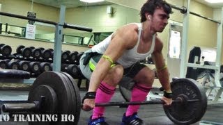 170KG 375lbs Snatch Grip Deadlift [upl. by Asreht]