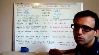 CLASES DE INGLES 21 Pronombres Posesivos en Ingles [upl. by Aniuqal]