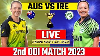 Australia Women vs Ireland Women  AUSW vs IREW  2nd ODI  IREW vs AUSW 2023  Live Streaming [upl. by Yetnom]