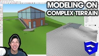 MODELING ON COMPLEX TERRAIN in SketchUp [upl. by Nosloc]