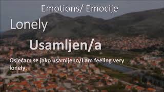 HOW TO SPEAK BOSNIAN Emotions [upl. by Leach]