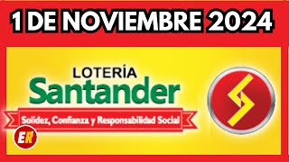 Resultado LOTERIA DE SANTANDER VIERNES 1 de noviembre de 2024 💫✅💰 [upl. by Aubrette]