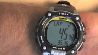 Timex Ironman Using Laps amp Splits Functions [upl. by Shaina959]