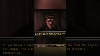 Fallout New Vegas FNV History of the NCR according to a soldier gaming fallout falloutnewvegas [upl. by Drareg]