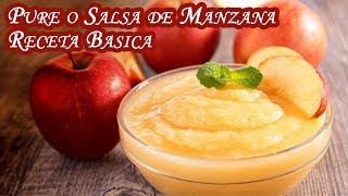 Pure o Salsa de Manzana Receta Basica Facil y Economica [upl. by Yelehsa]