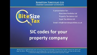 SIC codes for your property company [upl. by Strauss]