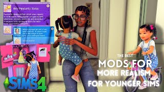 NO MORE Boring TotsTeen Sims Mods for more REALISTIC young sims✨ The Best Mods Series Pt2 [upl. by Alekat]