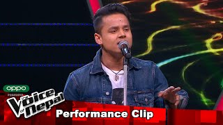 Kiran Gajmer quotTeenpateyquot Blind Audition Performance  The Voice of Nepal S3 [upl. by Neetsyrk]