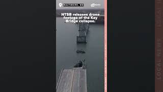 NEW NTSB footage shows devastation from cargo ship hitting Baltimore bridge taking it down [upl. by Noiroc]