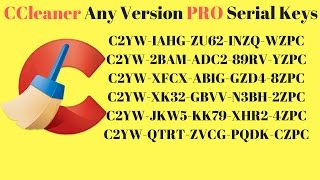 Ccleaner professional any Version Serial Keys 2017 [upl. by Arodaeht234]