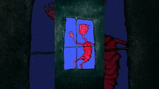 painting the man who looks through my window at night artist creative illustration artshorts [upl. by Marcelle313]