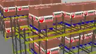 Push Back Pallet Rack System wwwcarsonrackcom [upl. by Loredo]