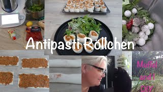 Antipastiröllchen vegetarisches Fingerfood [upl. by Arbmik]