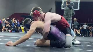 Vernon Walworth Duals  Ben Rich 127 win over Jack Britt [upl. by Gipson]