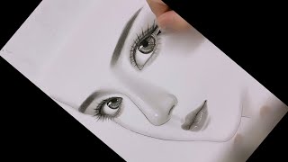 How to Draw Hyper Realistic Eyes  Step by Step [upl. by Katine]