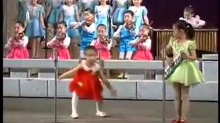 North Korea Kids Outrageously Performing [upl. by Tnecniv]